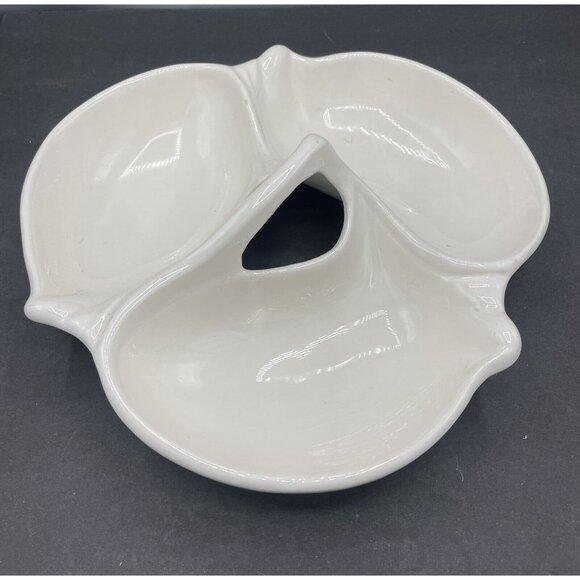 MCM California Original 332 USA Pottery Divided Serving Appetizer Dish - Picture 2 of 7